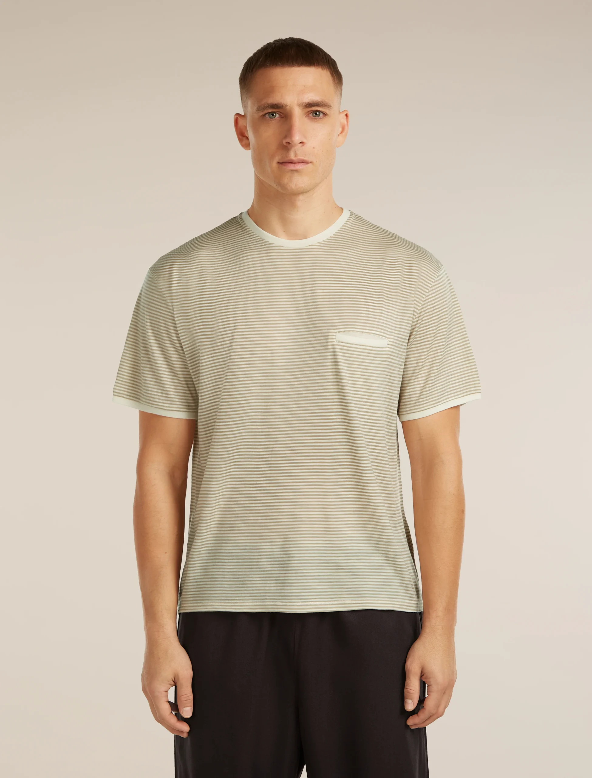 Unisex Merino 150 Short Sleeve Tee Stripe