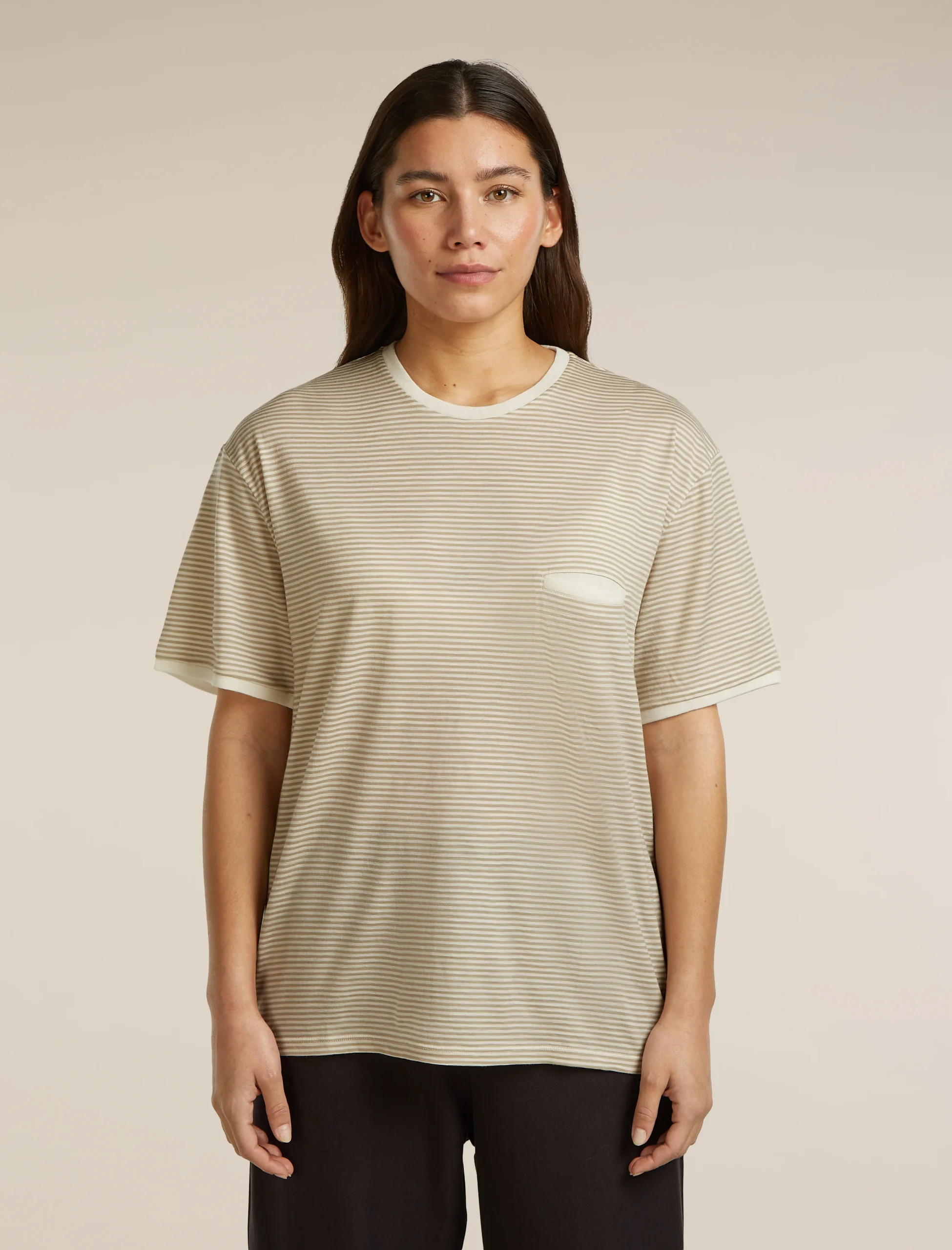 Unisex Merino 150 Short Sleeve Tee Stripe