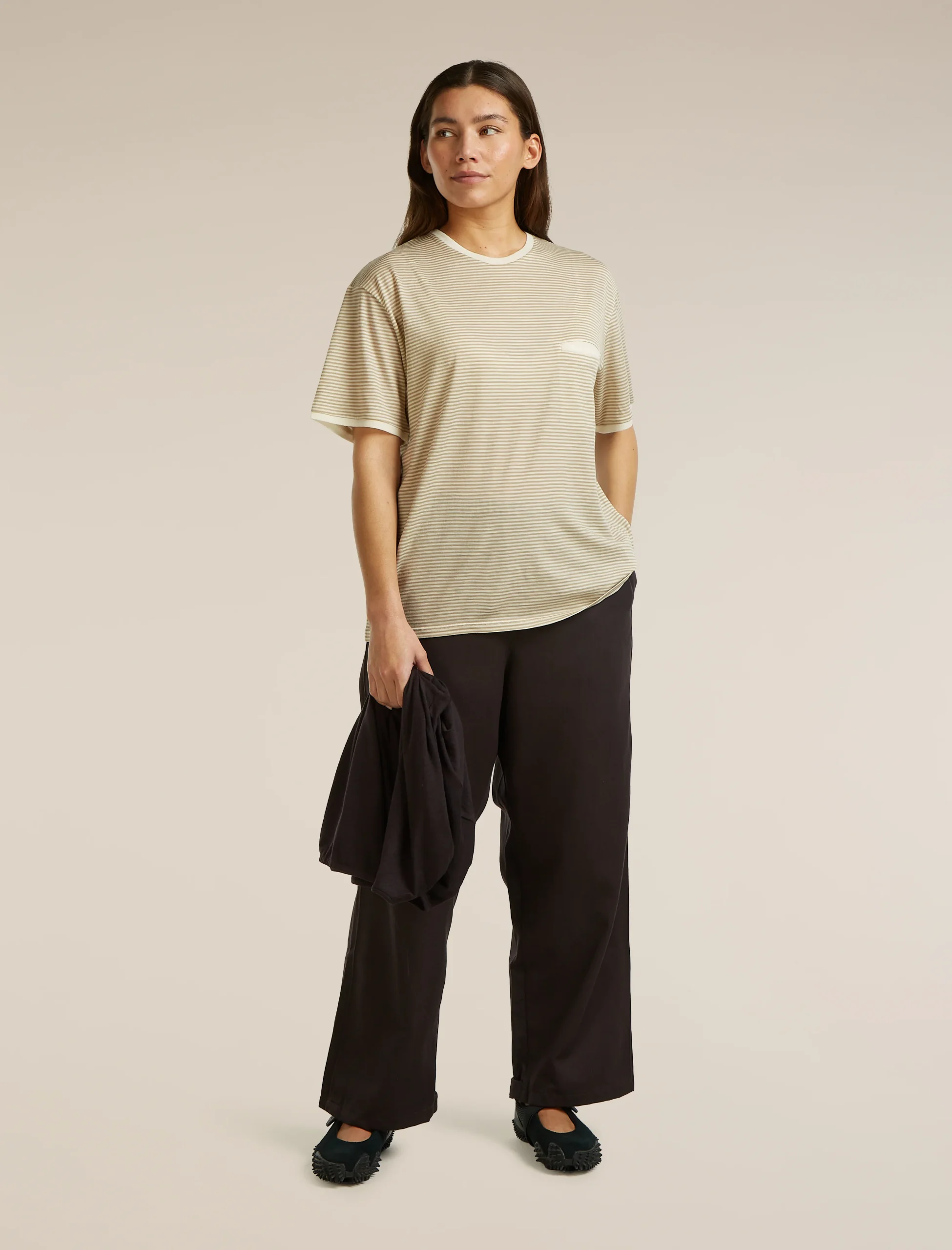 Unisex Merino 150 Short Sleeve Tee Stripe
