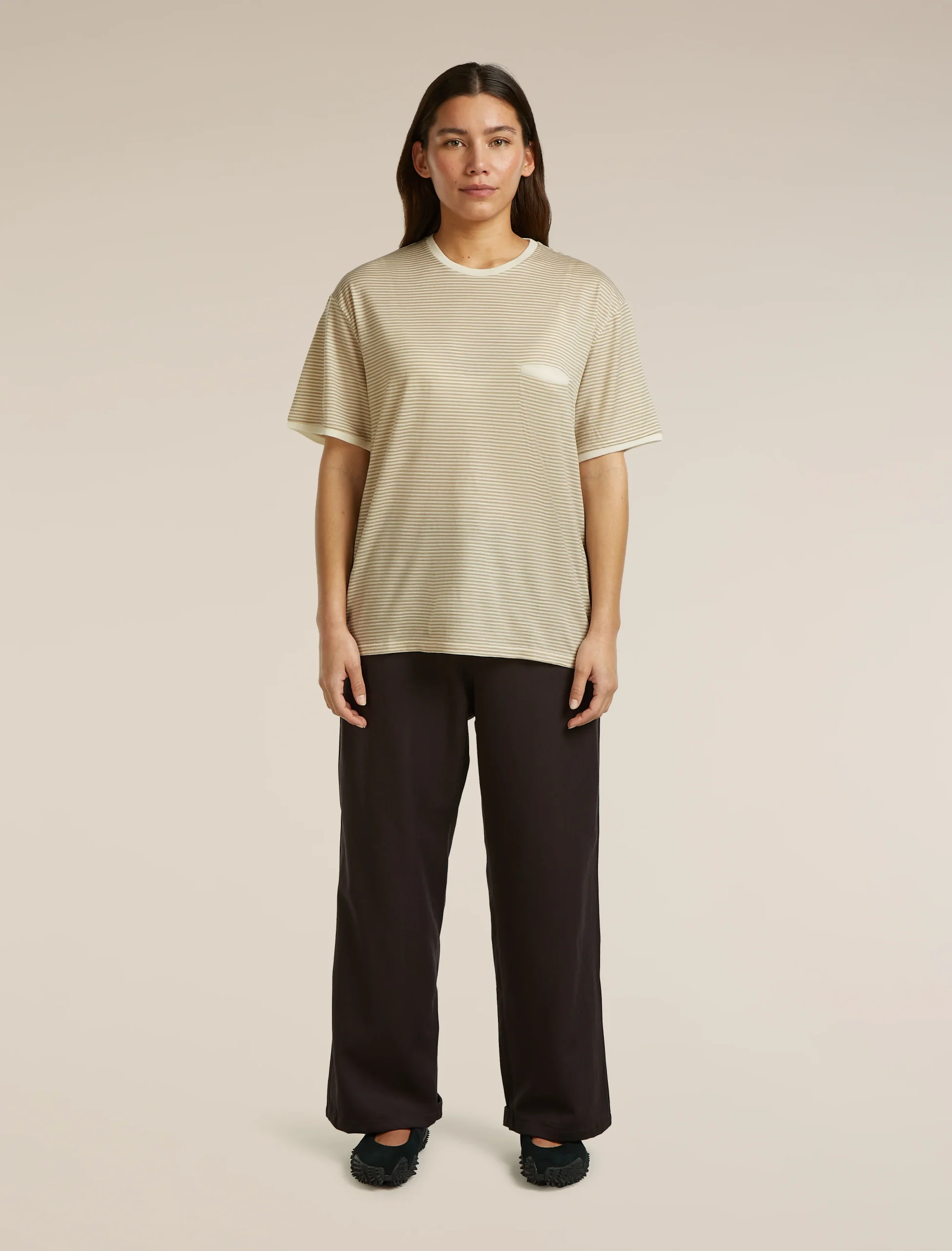 Unisex Merino 150 Short Sleeve Tee Stripe