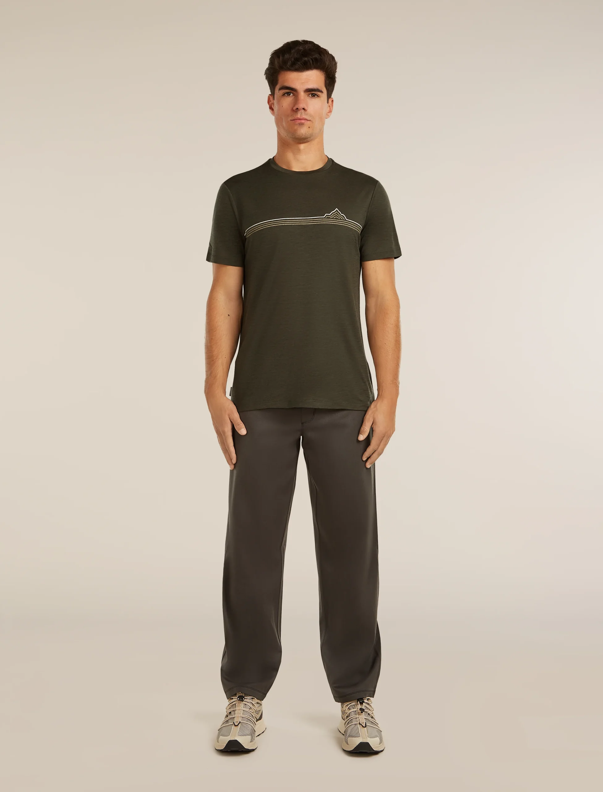 Men's Merino 150 Tech Lite Short Sleeve Tee Range Stripes