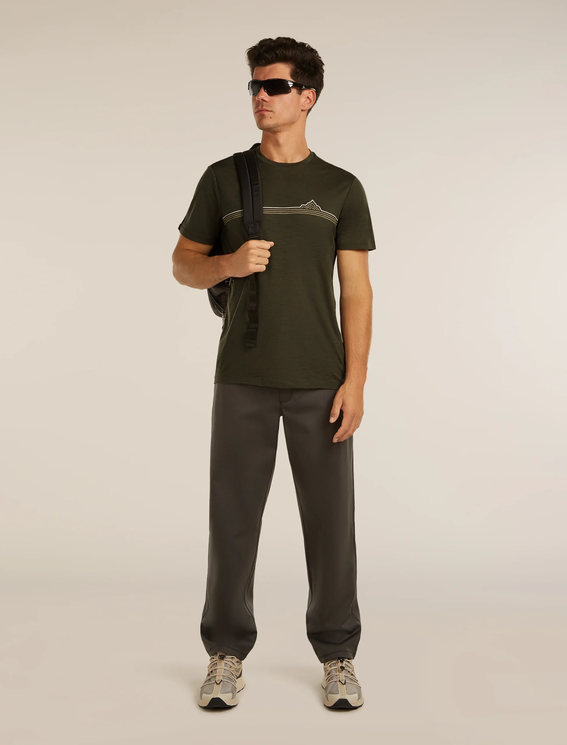 Men's Merino 150 Tech Lite Short Sleeve Tee Range Stripes