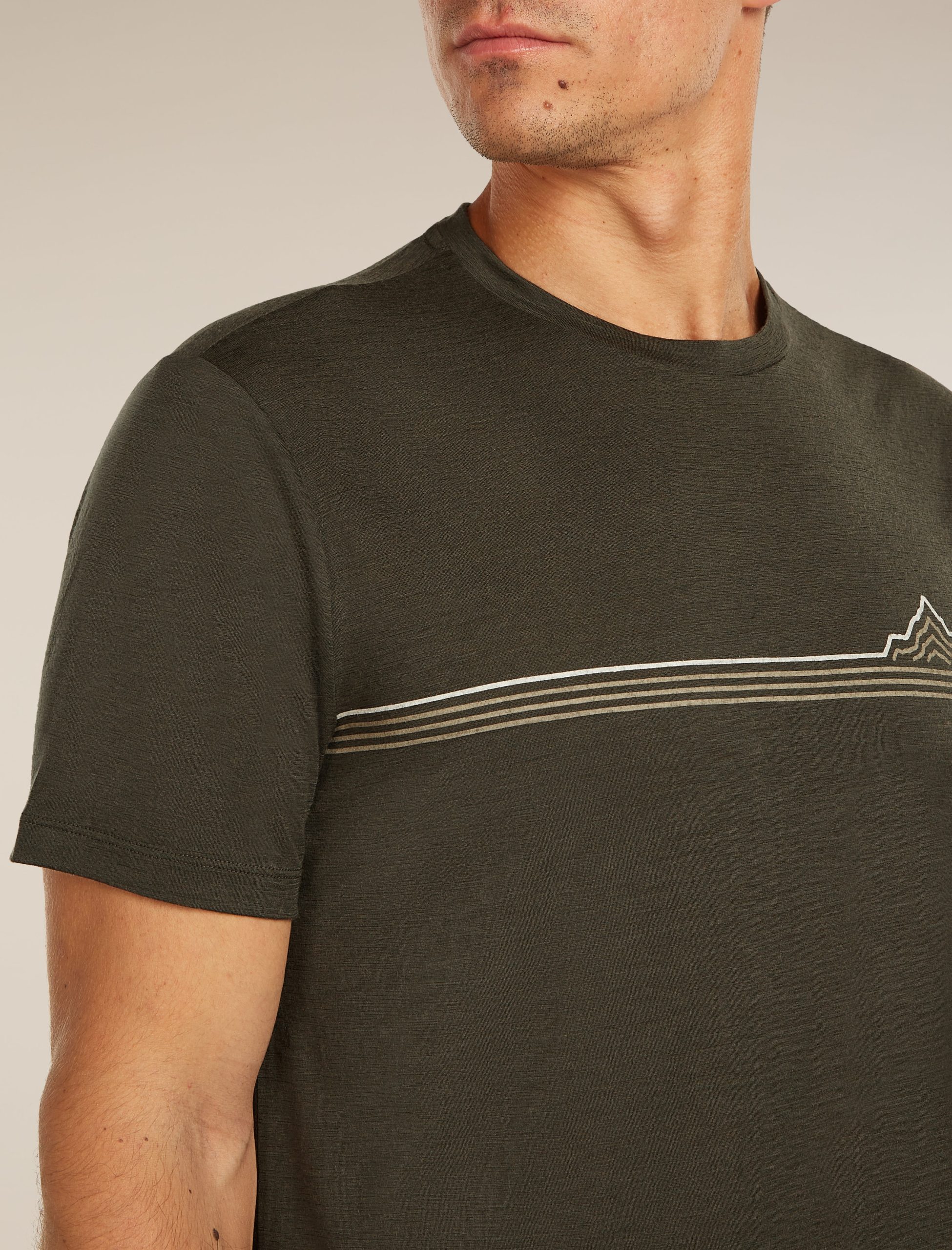 Men's Merino 150 Tech Lite Short Sleeve Tee Range Stripes