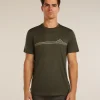 Men's Merino 150 Tech Lite Short Sleeve Tee Range Stripes