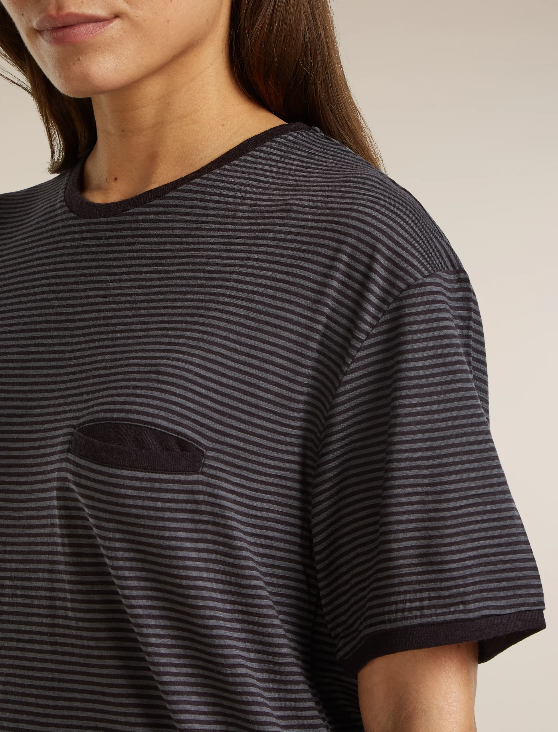 Unisex Merino 150 Short Sleeve Tee Stripe