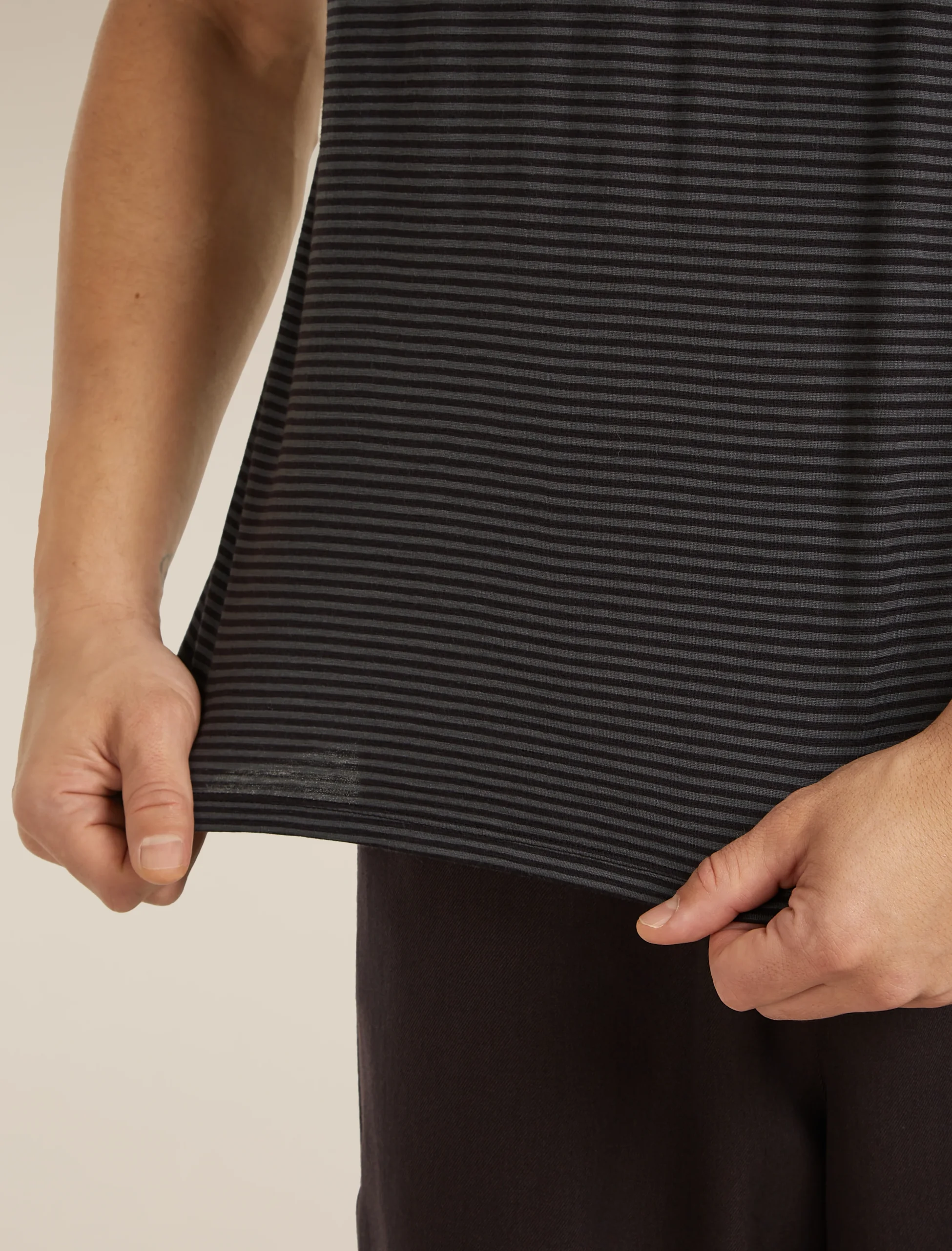 Unisex Merino 150 Short Sleeve Tee Stripe