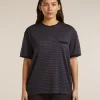 Unisex Merino 150 Short Sleeve Tee Stripe
