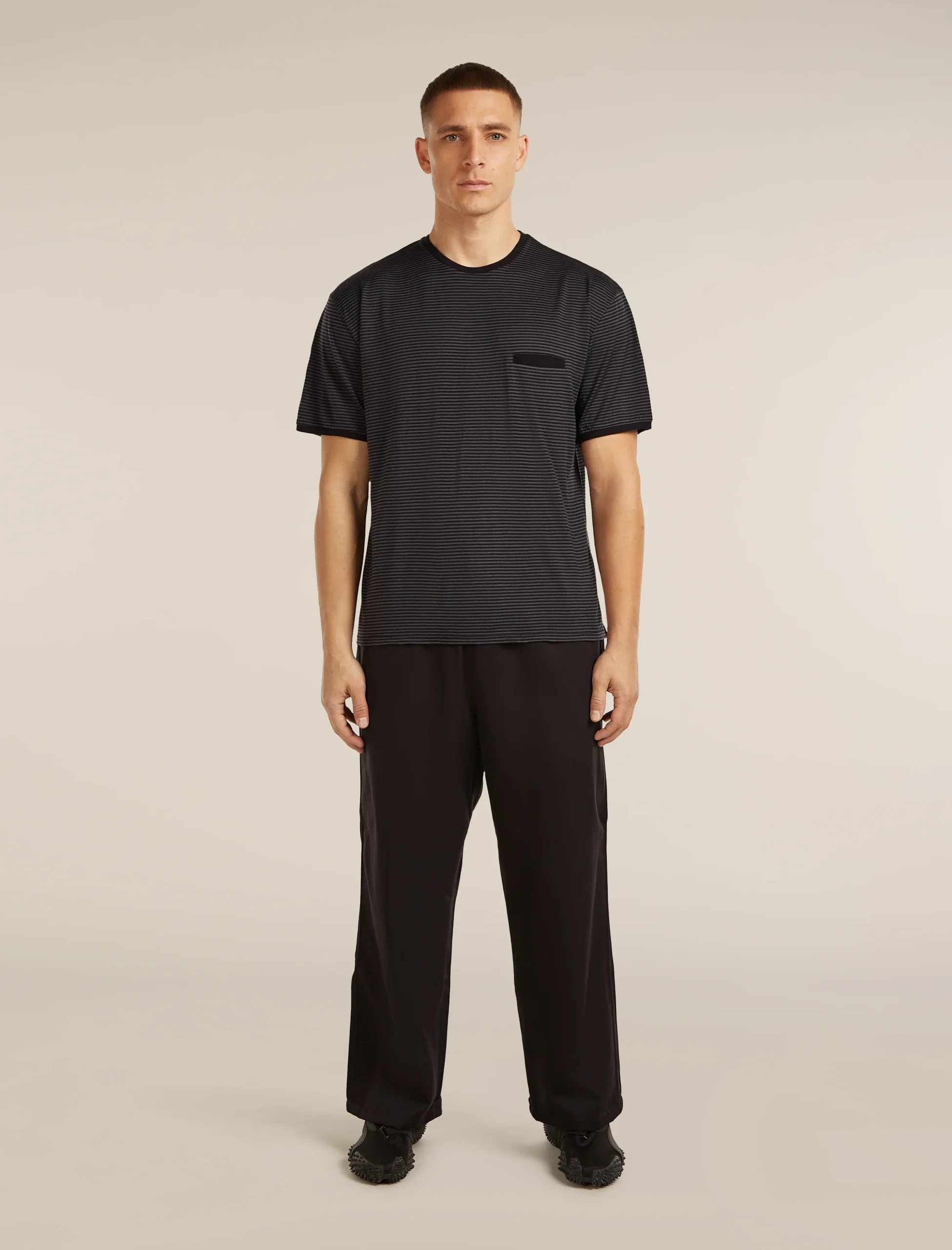 Unisex Merino 150 Short Sleeve Tee Stripe