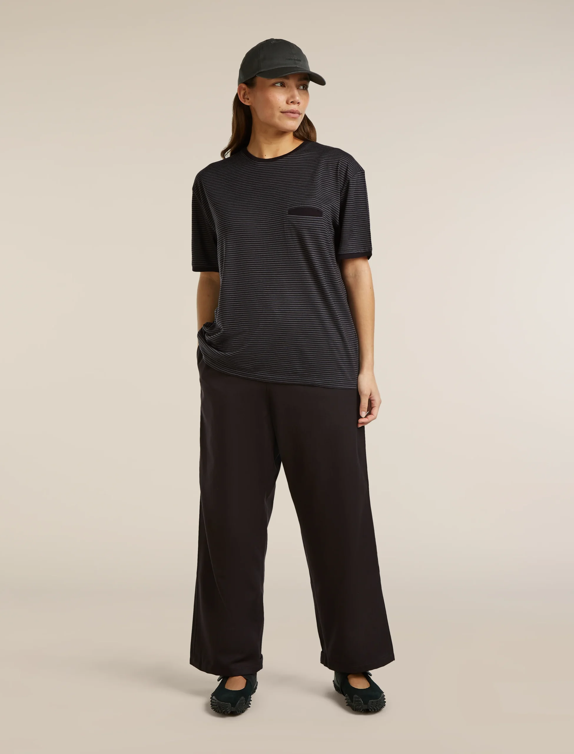 Unisex Merino 150 Short Sleeve Tee Stripe