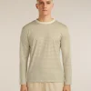 Unisex Merino 150 Long Sleeve Tee Stripe