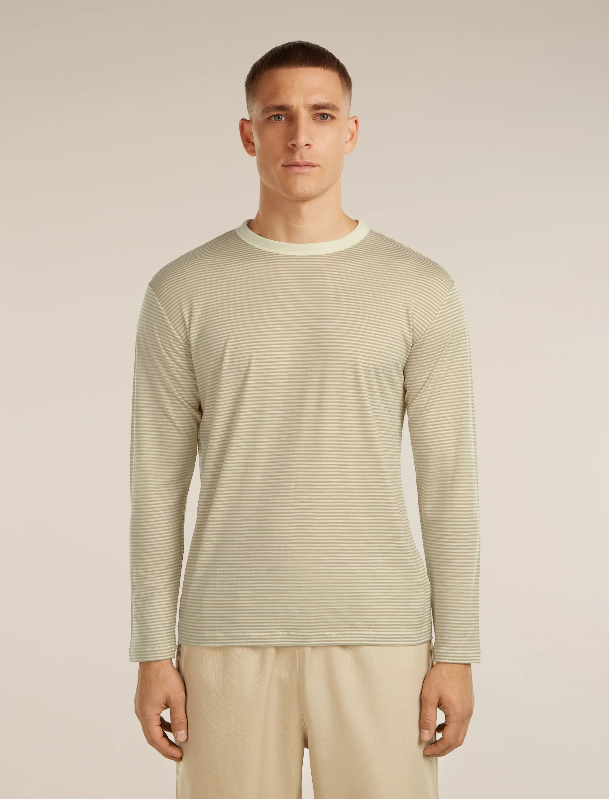 Unisex Merino 150 Long Sleeve Tee Stripe