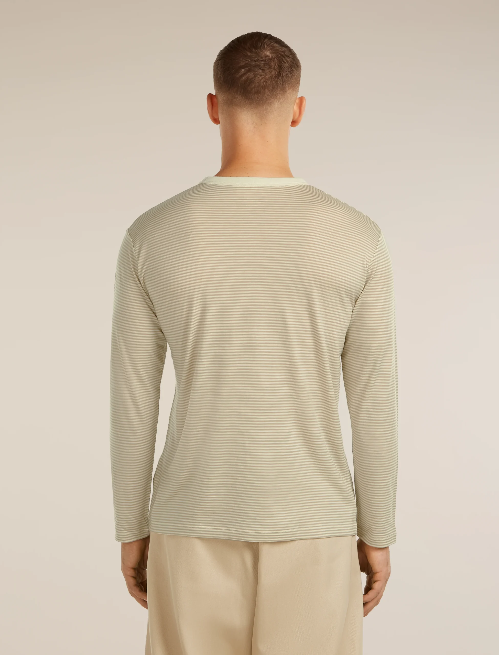 Unisex Merino 150 Long Sleeve Tee Stripe
