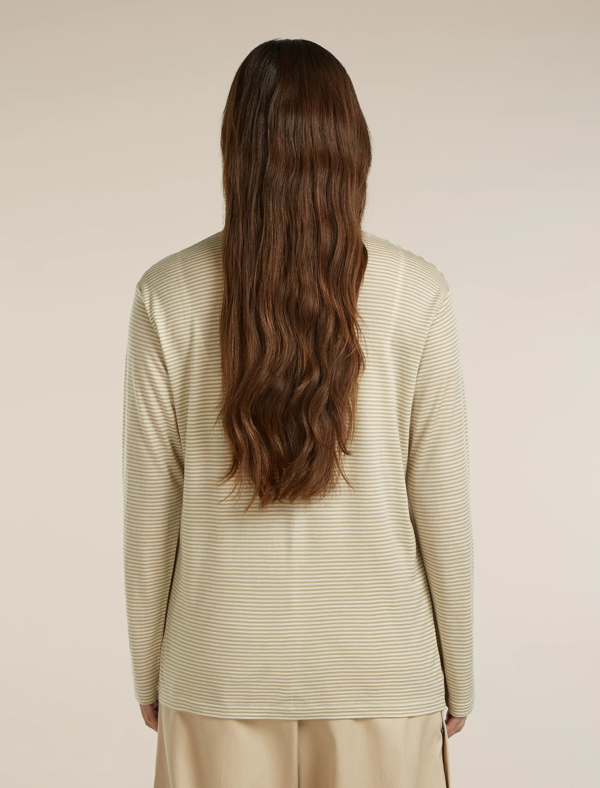 Unisex Merino 150 Long Sleeve Tee Stripe
