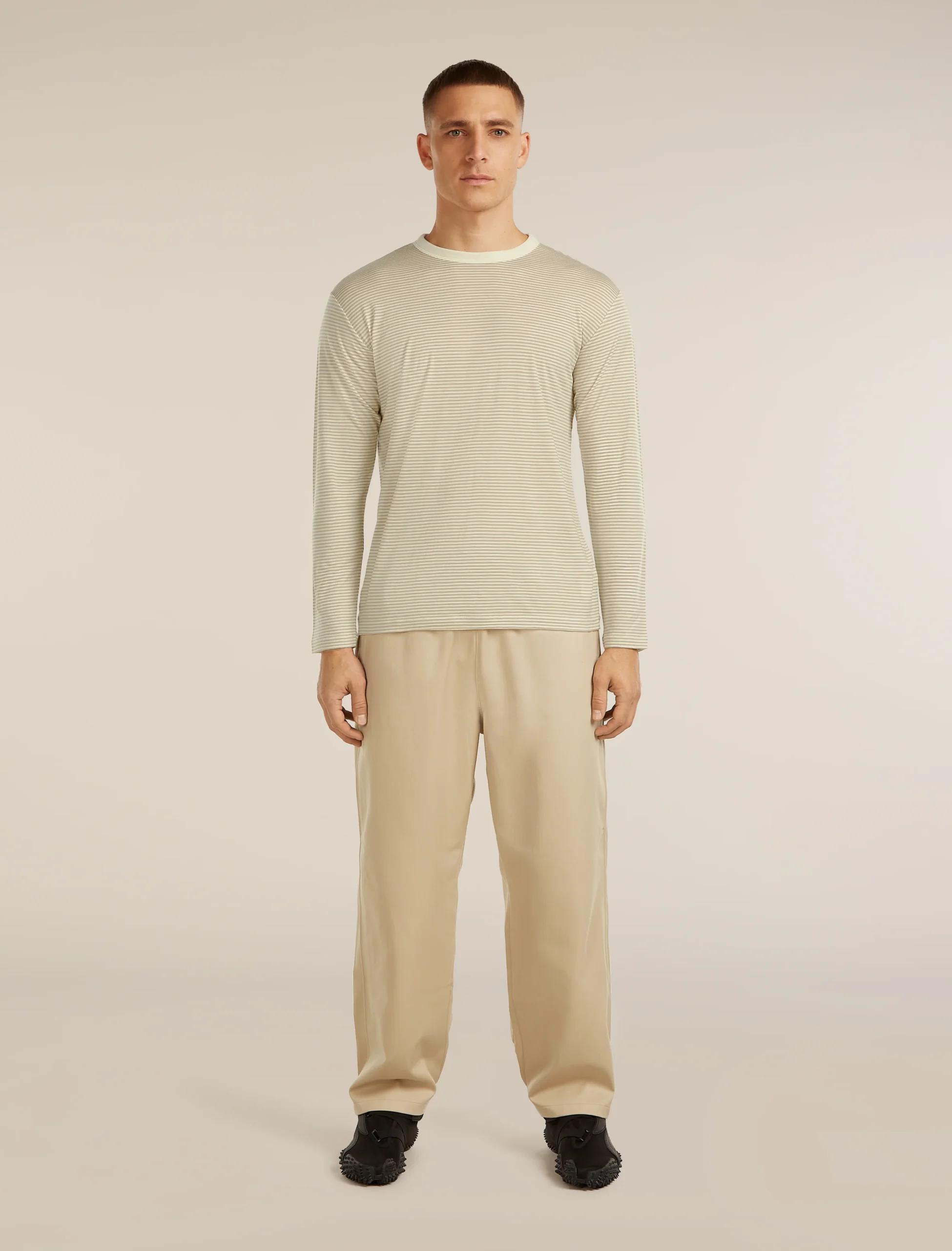Unisex Merino 150 Long Sleeve Tee Stripe