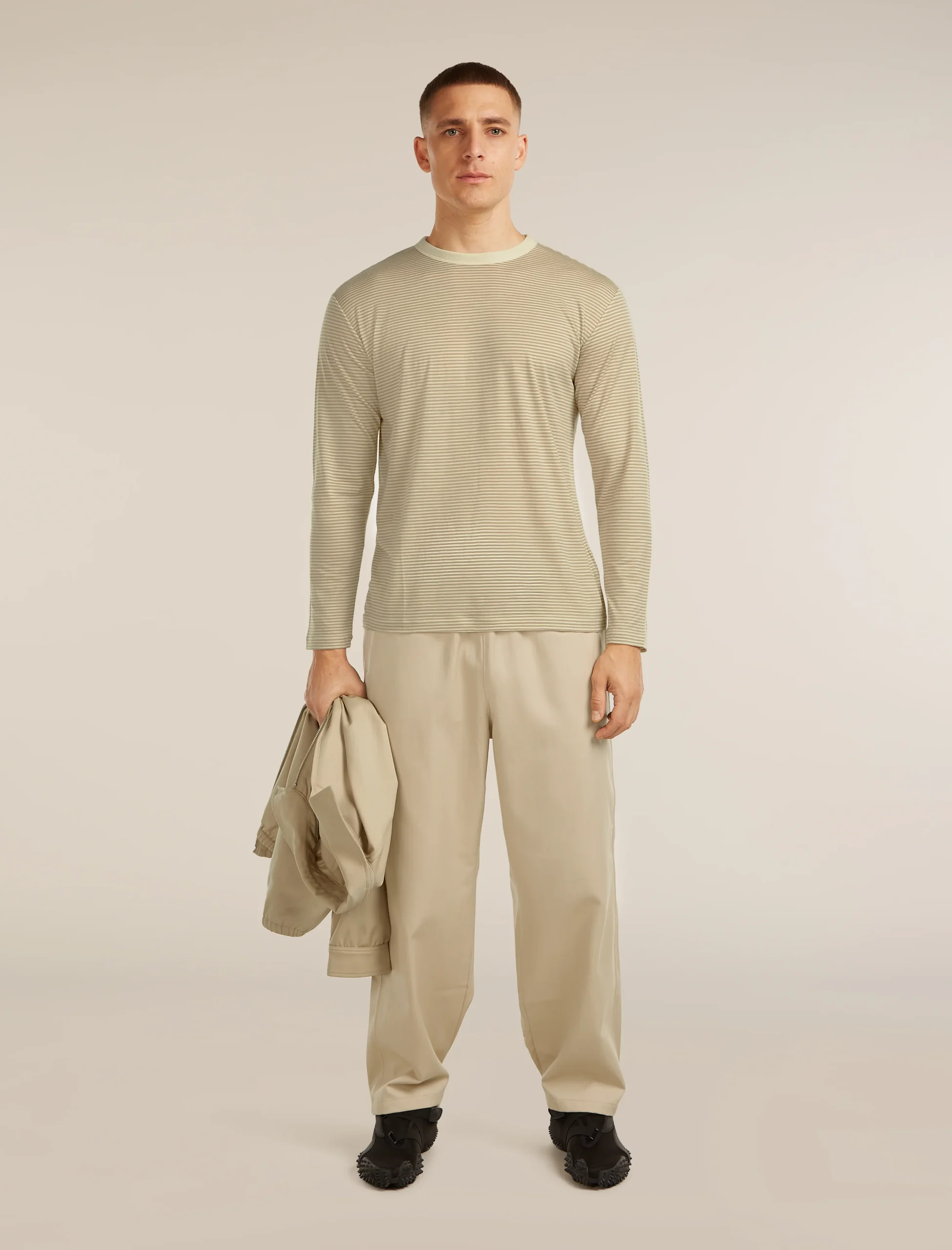 Unisex Merino 150 Long Sleeve Tee Stripe