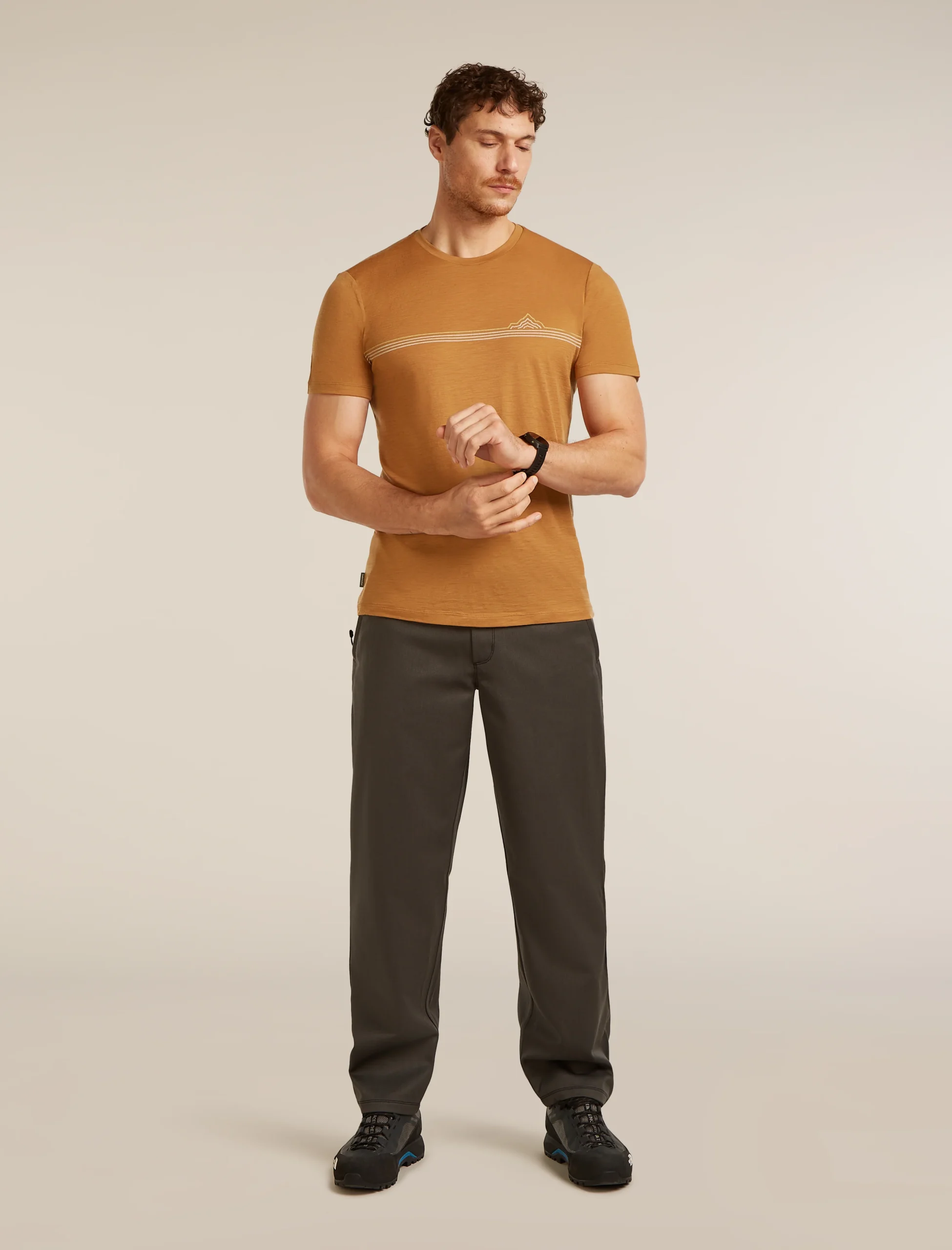 Men's Merino 150 Tech Lite Short Sleeve Tee Range Stripes