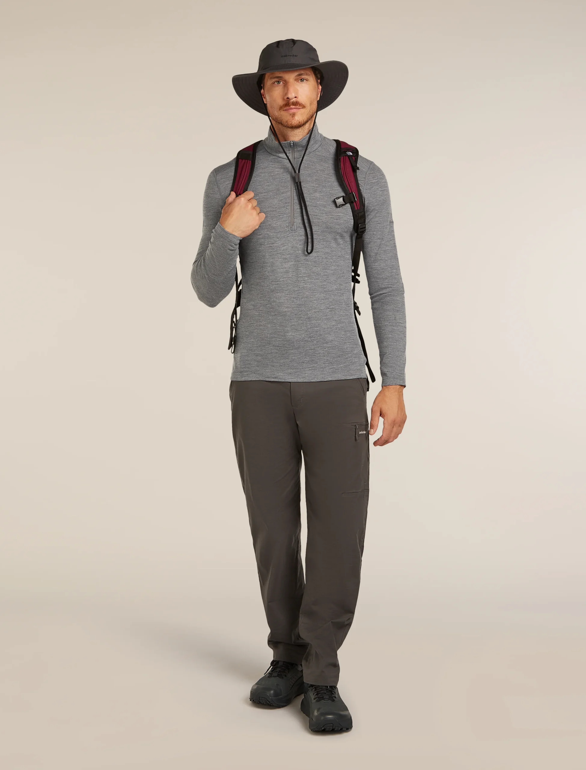 Men's Merino 200 Oasis Long Sleeve Half Zip Thermal Top