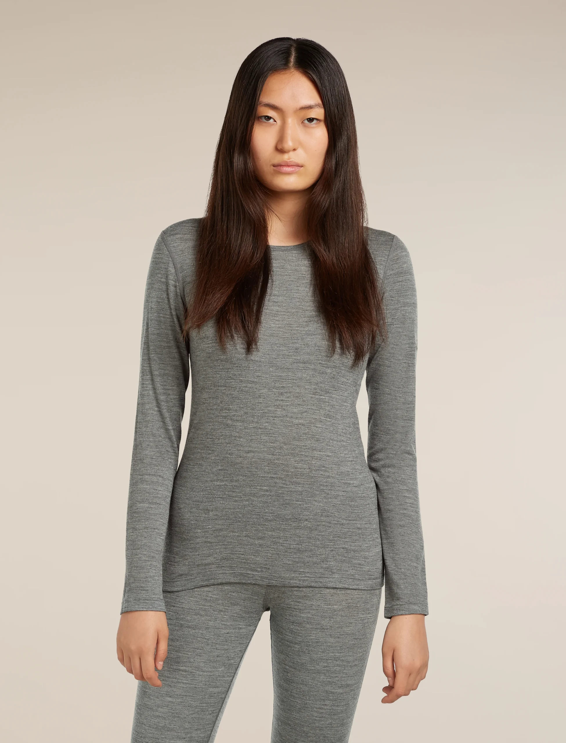 2639-gritstone-heather-xl-gritstone-heather-xl-variation-1.webp Women's Merino 200 Oasis Long Sleeve Crewe Thermal Top