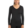 Women's Merino 200 Oasis Long Sleeve V Neck Thermal Top
