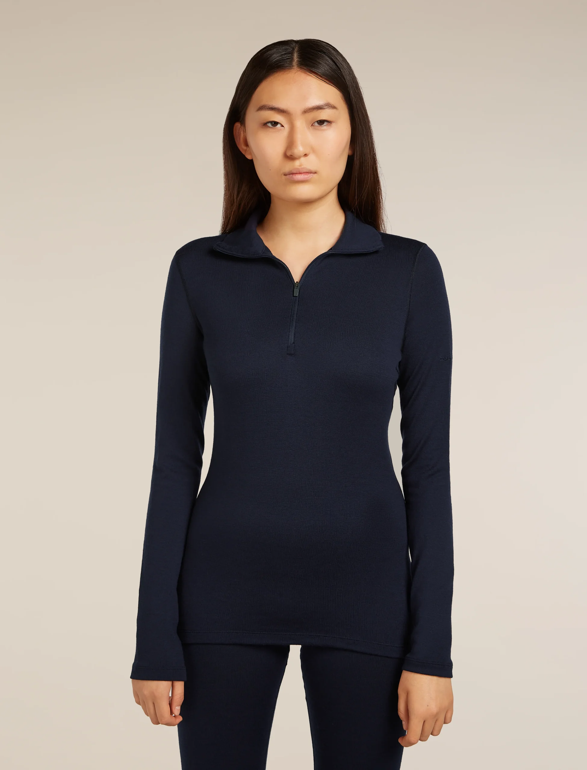 2725-midnight-navy-xs-midnight-navy-xs-variation-1.webp Women's Merino 260 Tech Long Sleeve Half Zip Thermal Top