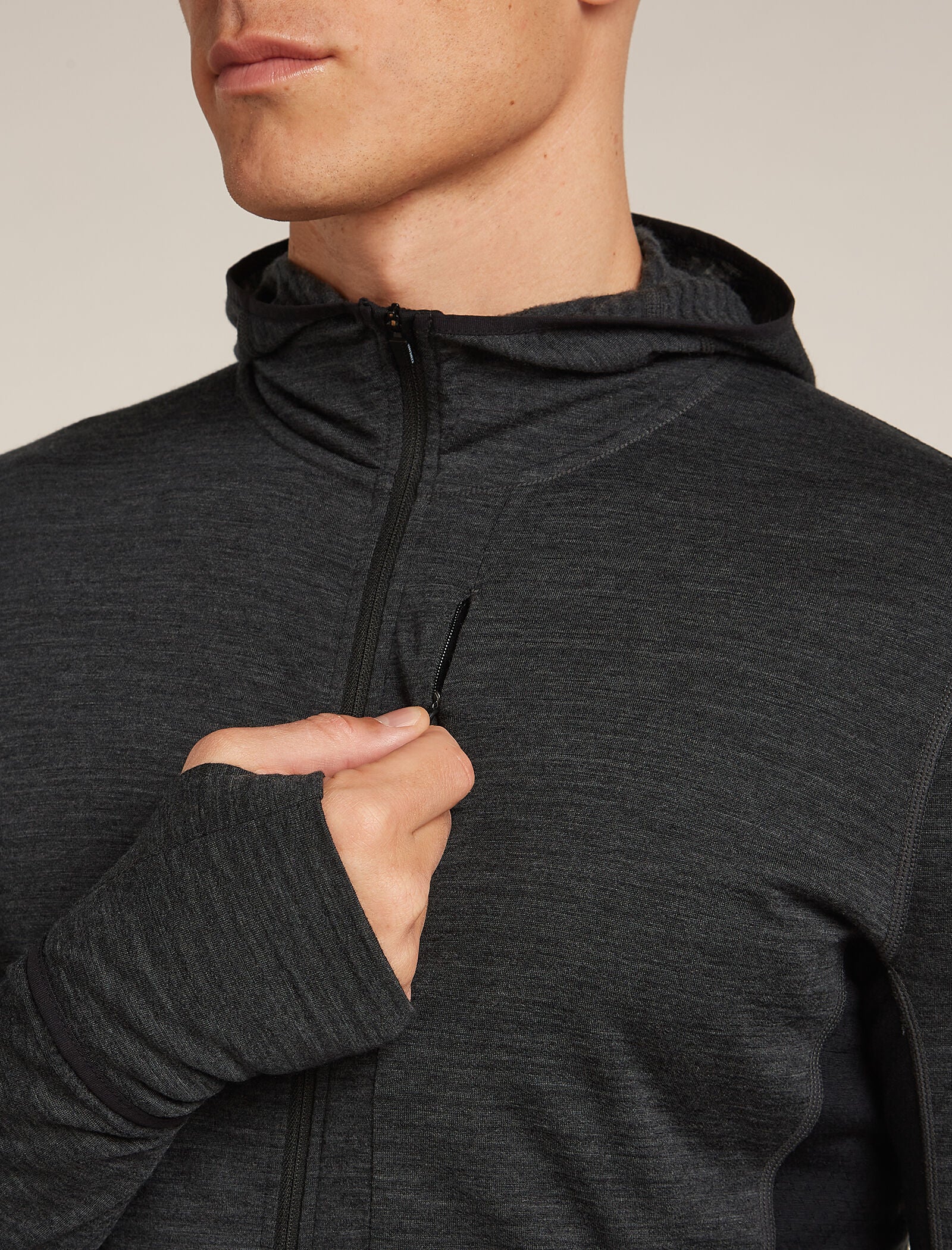 Men's Merino Blend 200 Realfleece™ Descender Long Sleeve Zip Hoodie