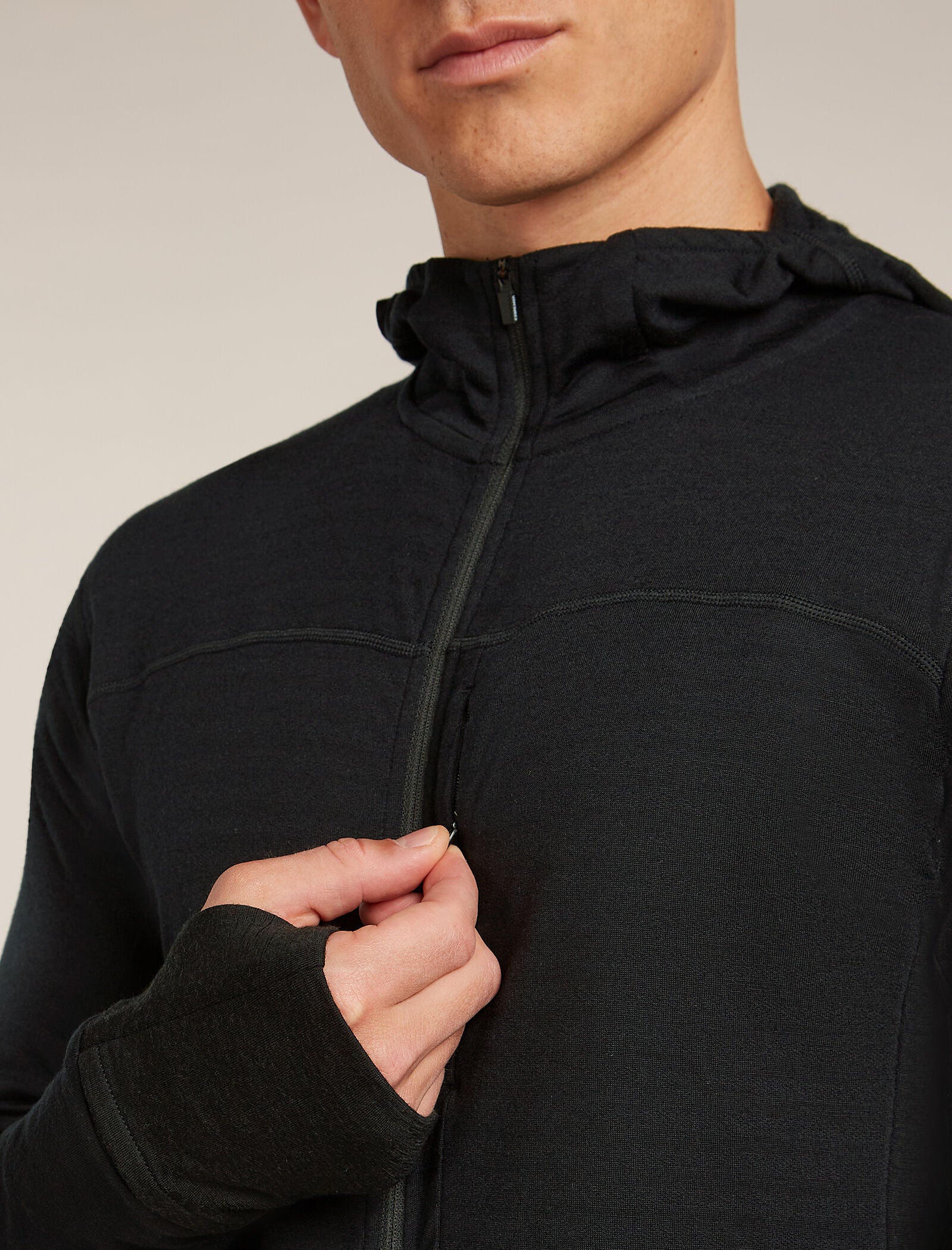 Men's Merino Blend 300 RealFleece™ Descender Long Sleeve Zip Hoodie
