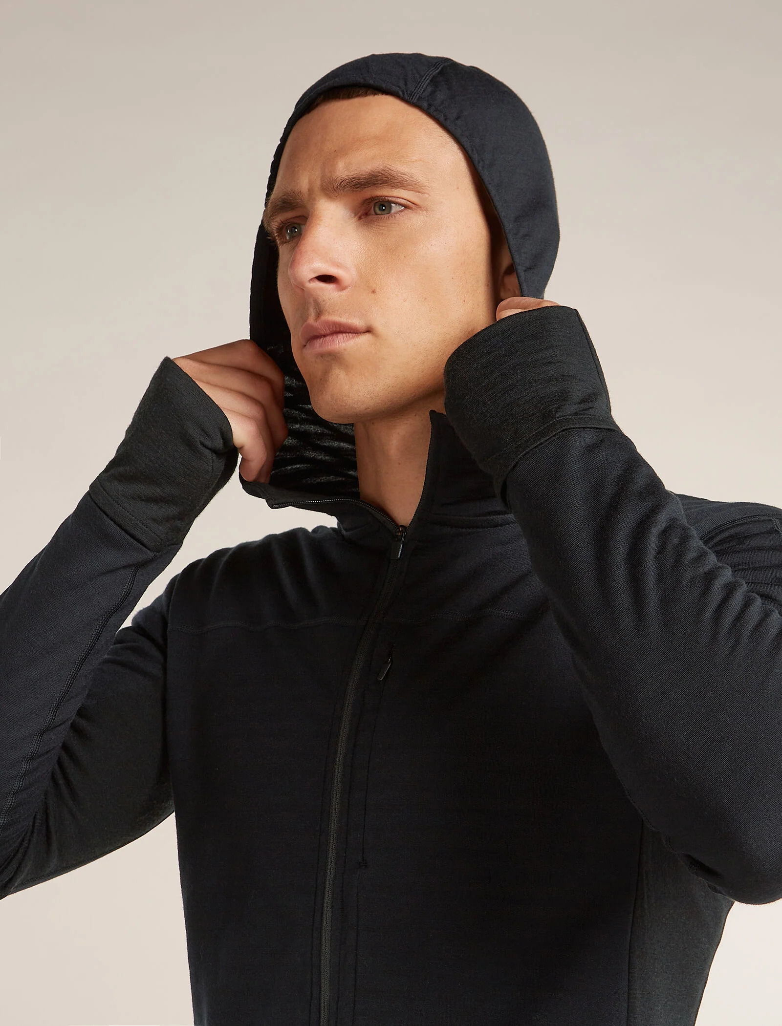 Men's Merino Blend 300 RealFleece™ Descender Long Sleeve Zip Hoodie