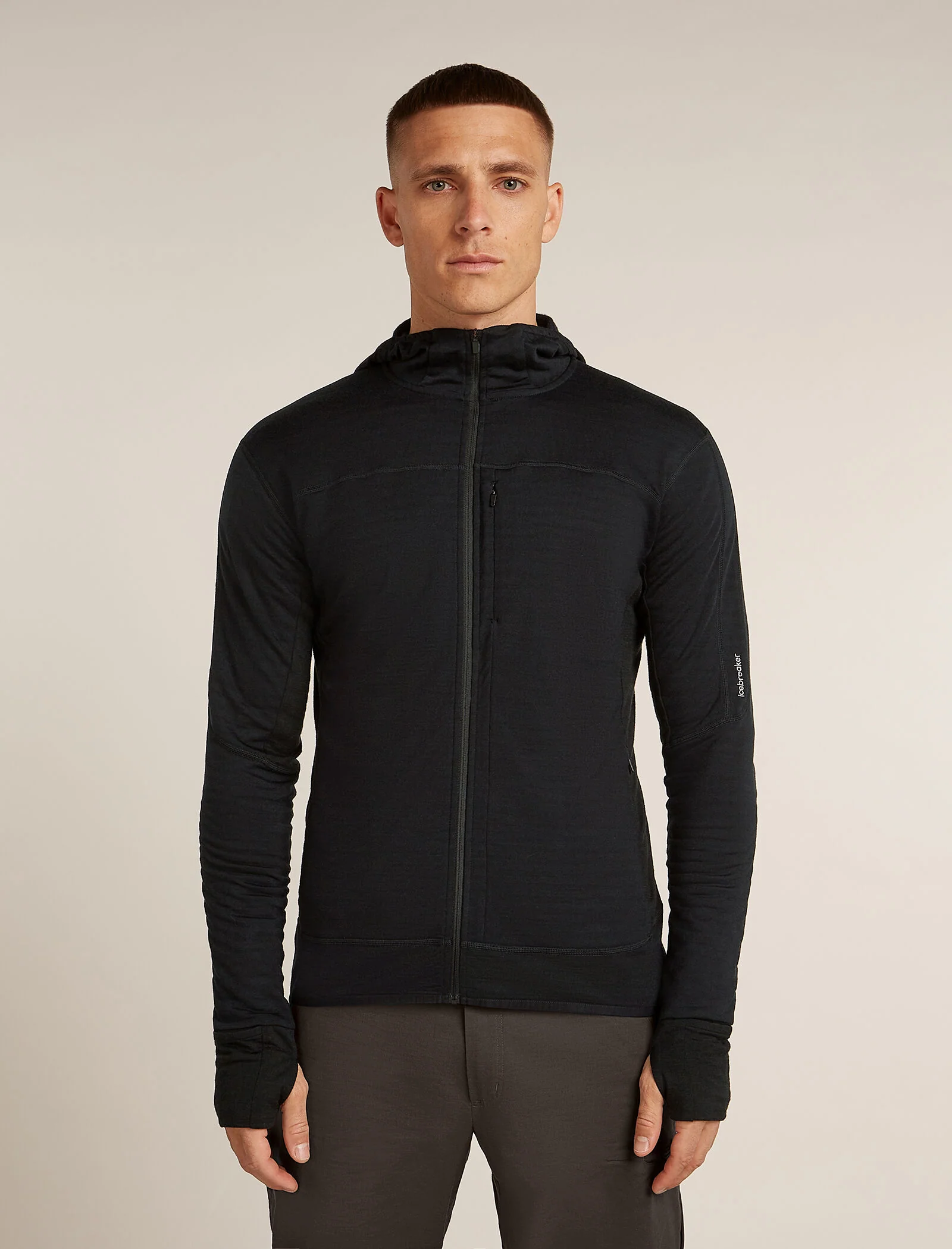2869-black-xxl-black-xxl-variation-1.webp Men's Merino Blend 300 RealFleece™ Descender Long Sleeve Zip Hoodie
