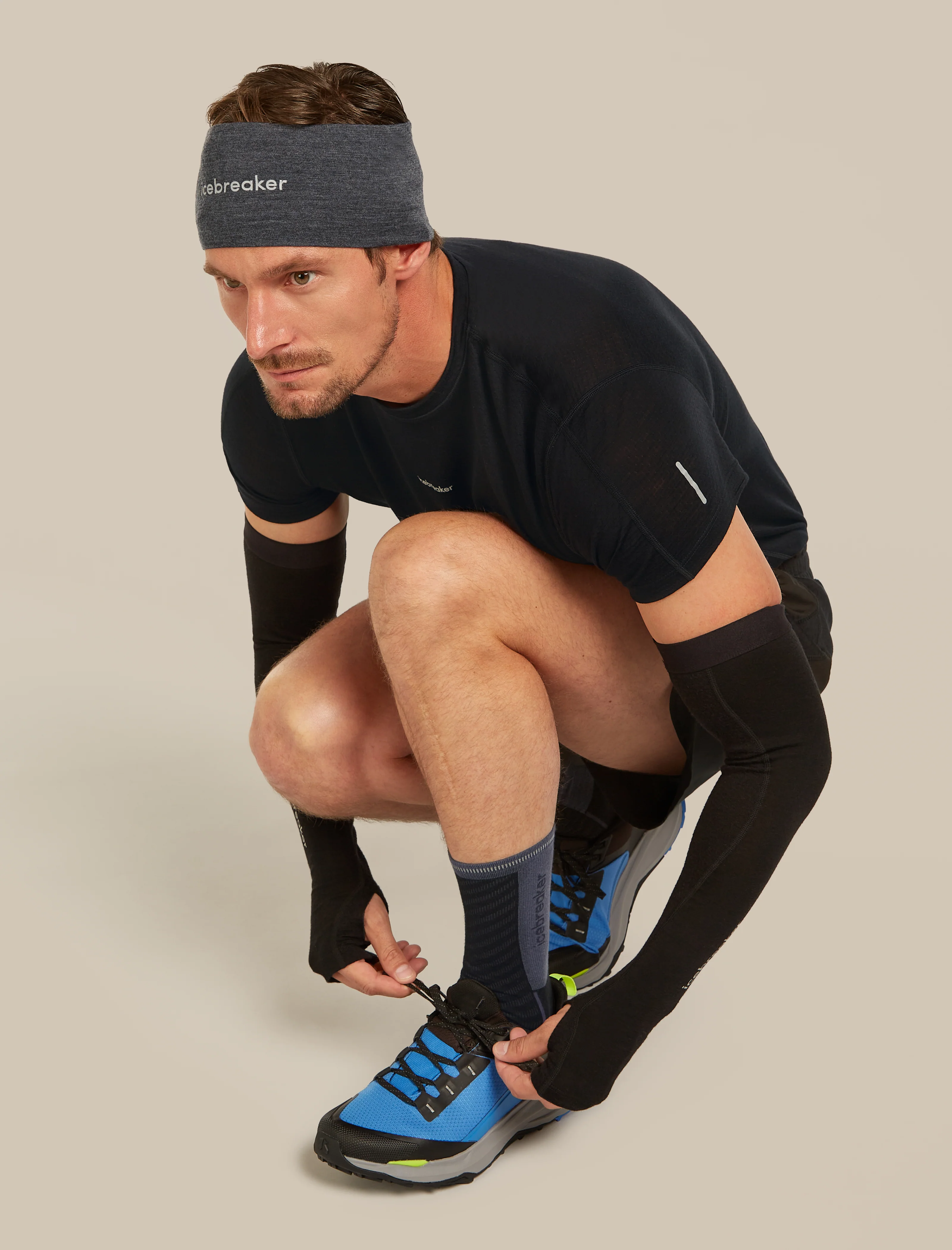 Men's Merino Blend Run+ Ultralight Crew Socks