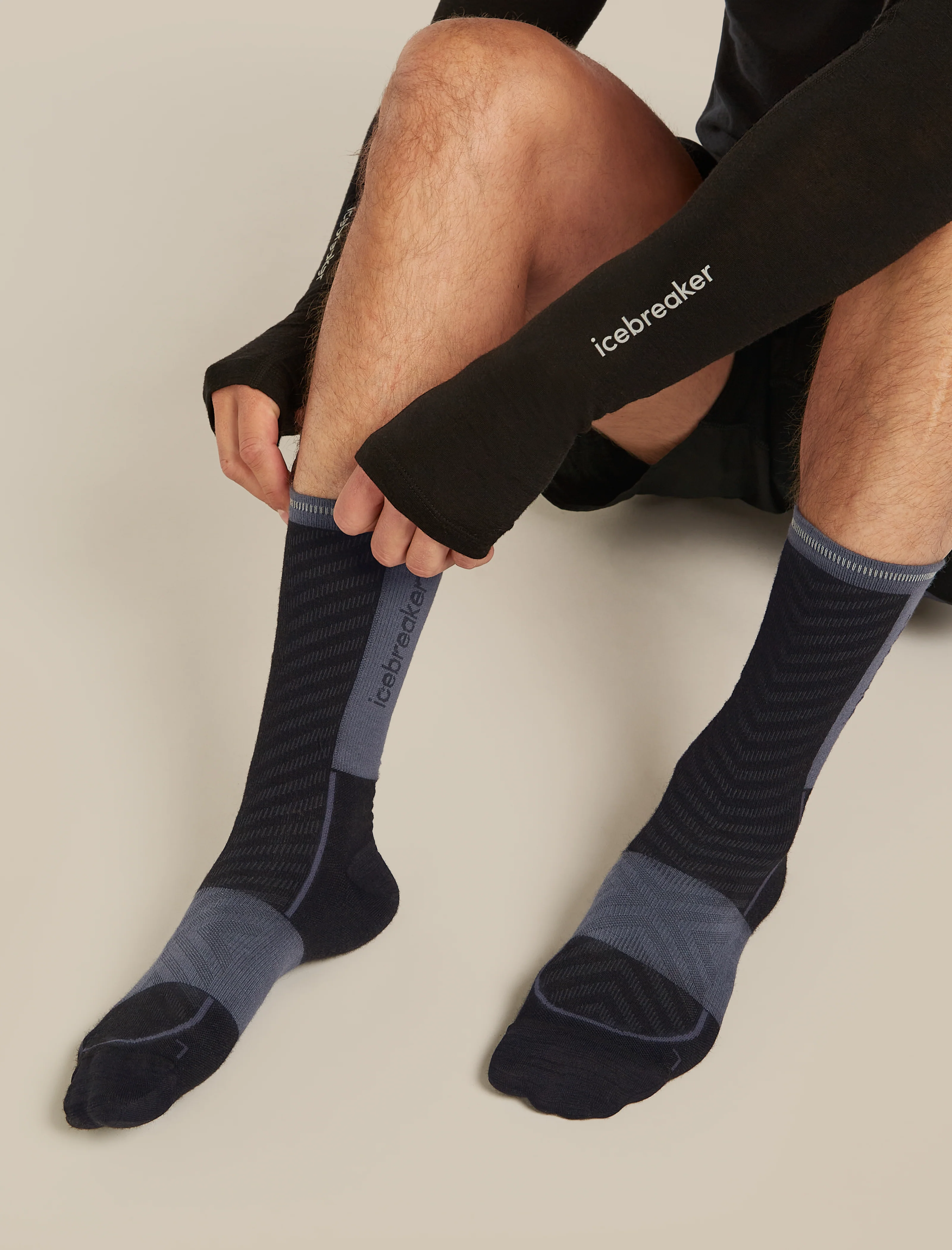 Men's Merino Blend Run+ Ultralight Crew Socks