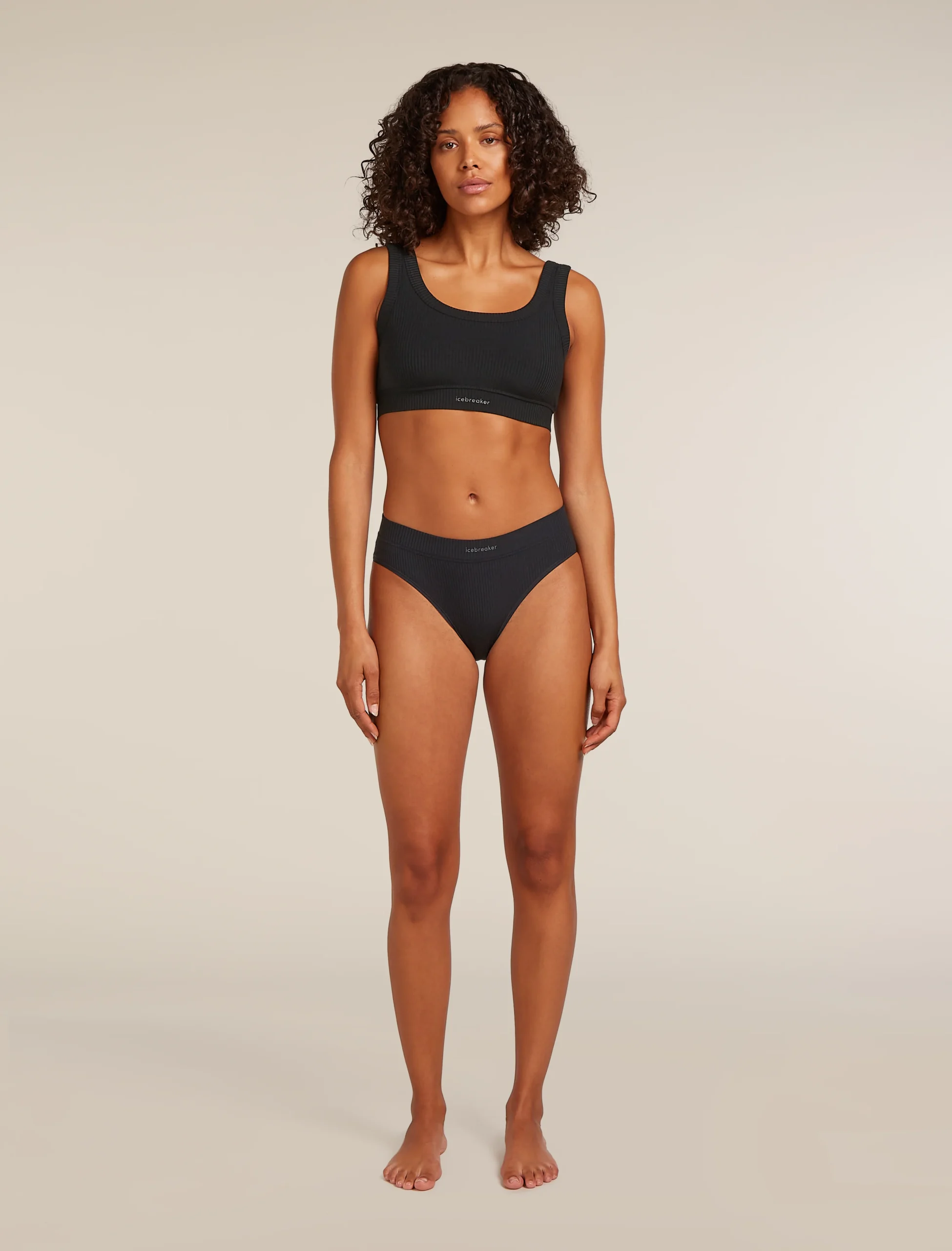 Women's Merino Blend Rib Lotus Bra