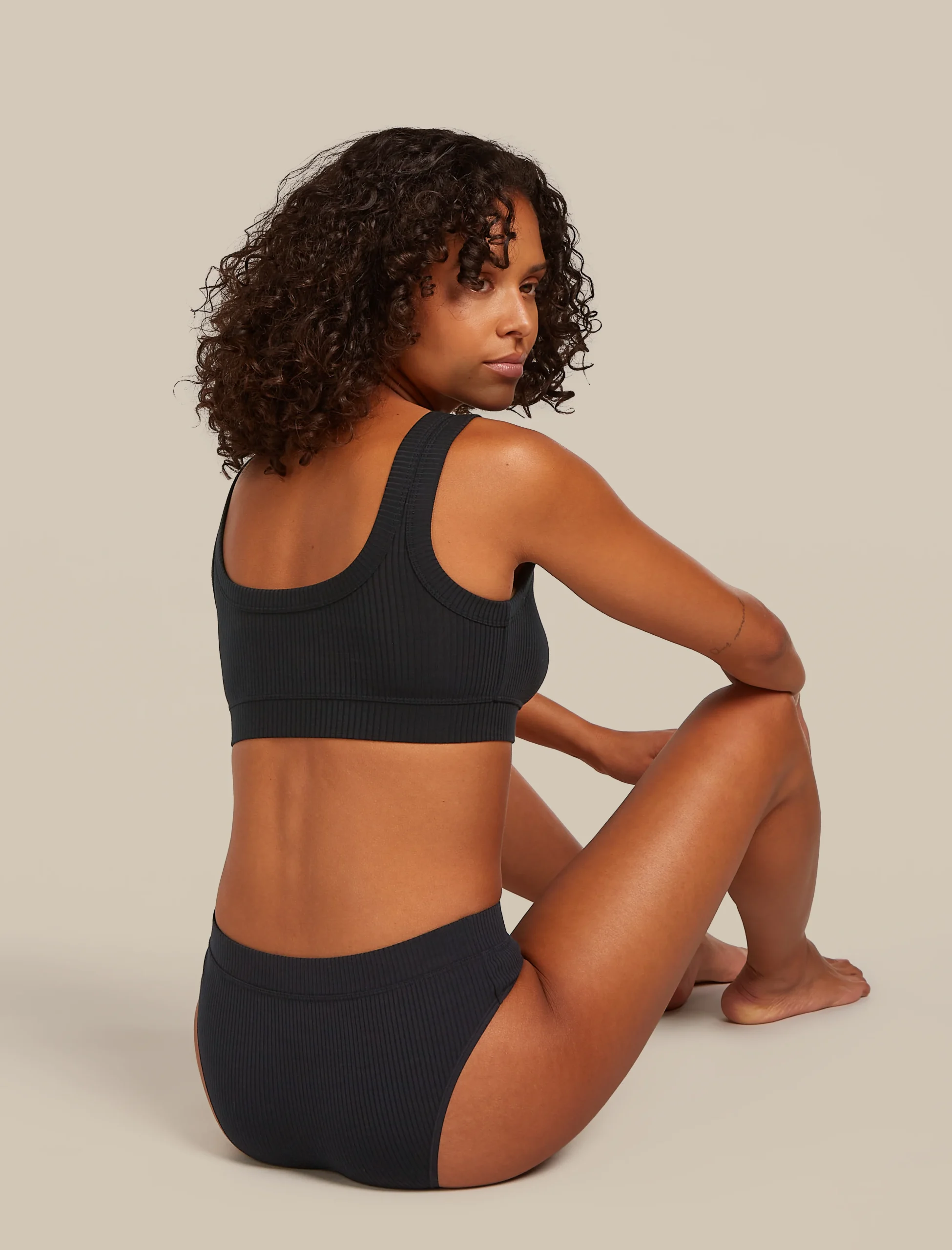 Women's Merino Blend Rib Lotus Bra