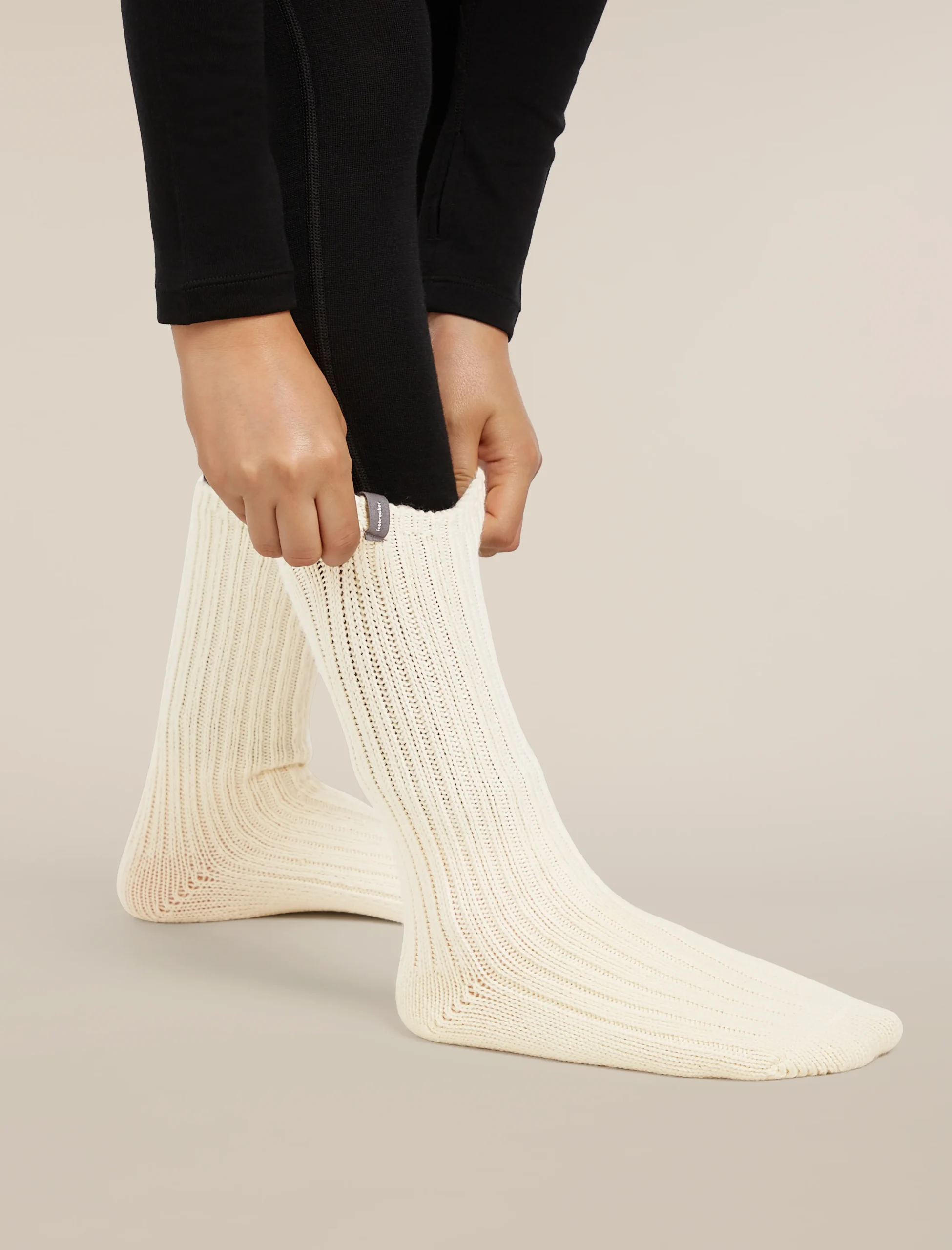 Unisex Merino Ski Lodge Crew Socks