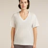 Women's Merino 150 Tech Lite Short Sleeve Relaxed V Neck Tee