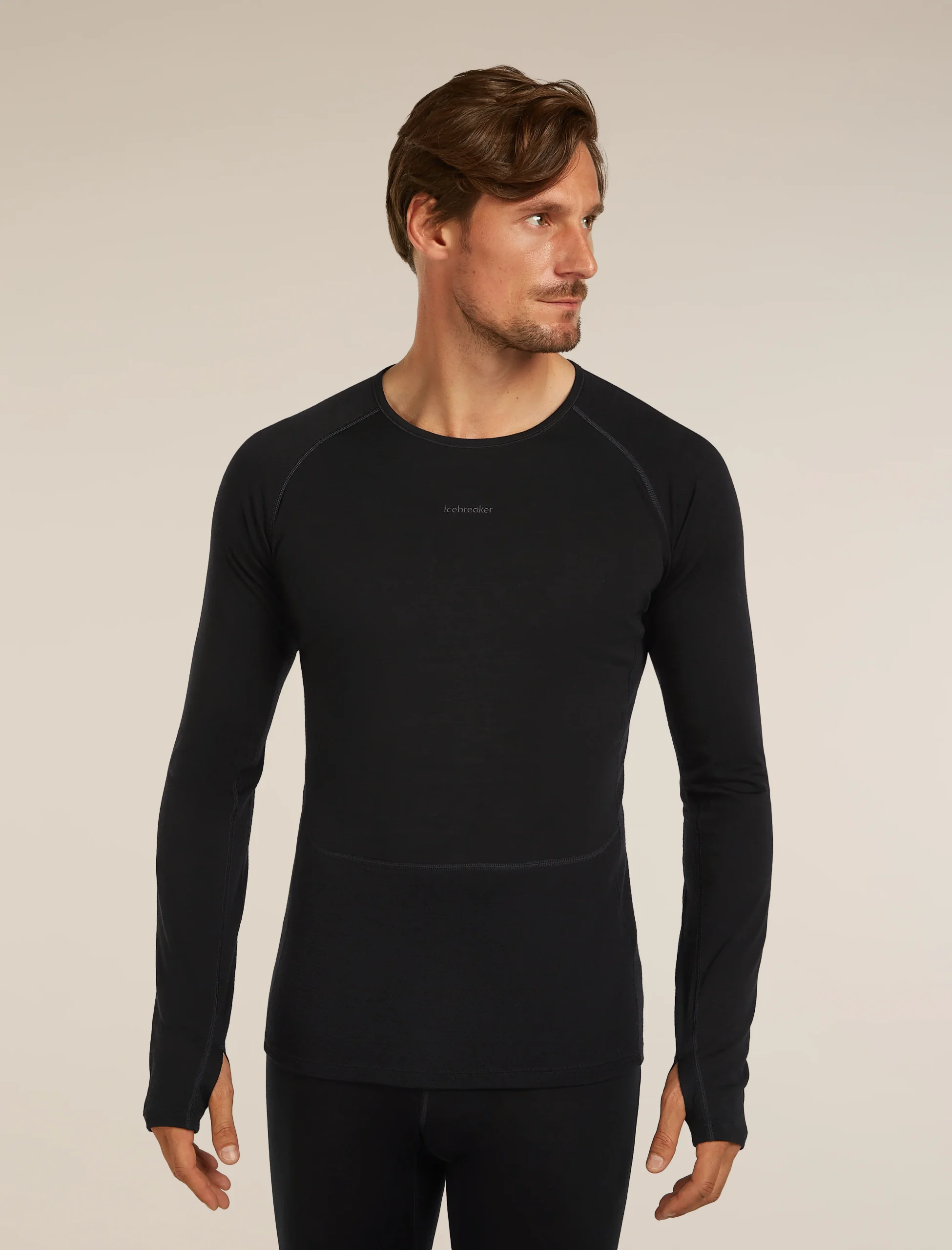 3748-black-xxl-black-xxl-variation-1.webp Men's Merino 200 ZoneKnit™ Long Sleeve Crewe Thermal Top