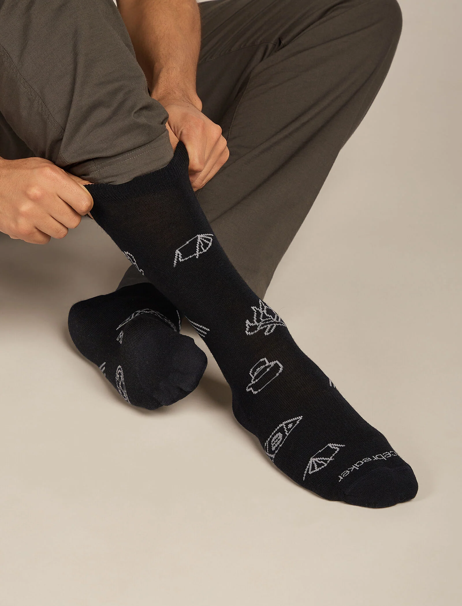 Men's Merino Lifestyle Ultralight Crew Socks Camp Essentials