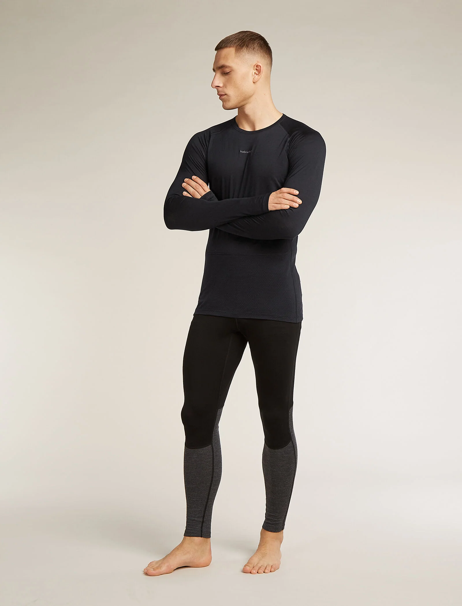 Men's Merino Blend 125 ZoneKnit™ Long Sleeve Crewe Thermal Top