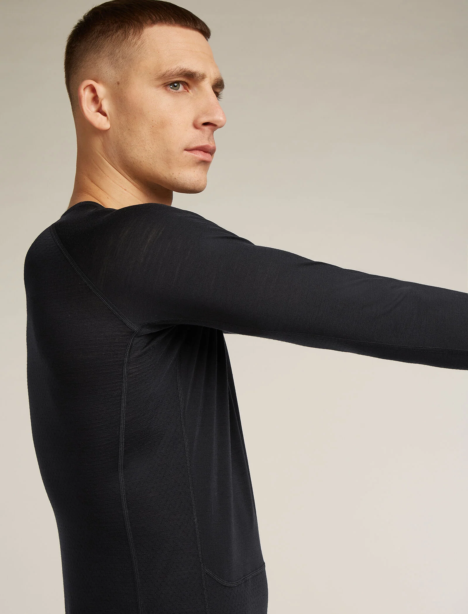 Men's Merino Blend 125 ZoneKnit™ Long Sleeve Crewe Thermal Top