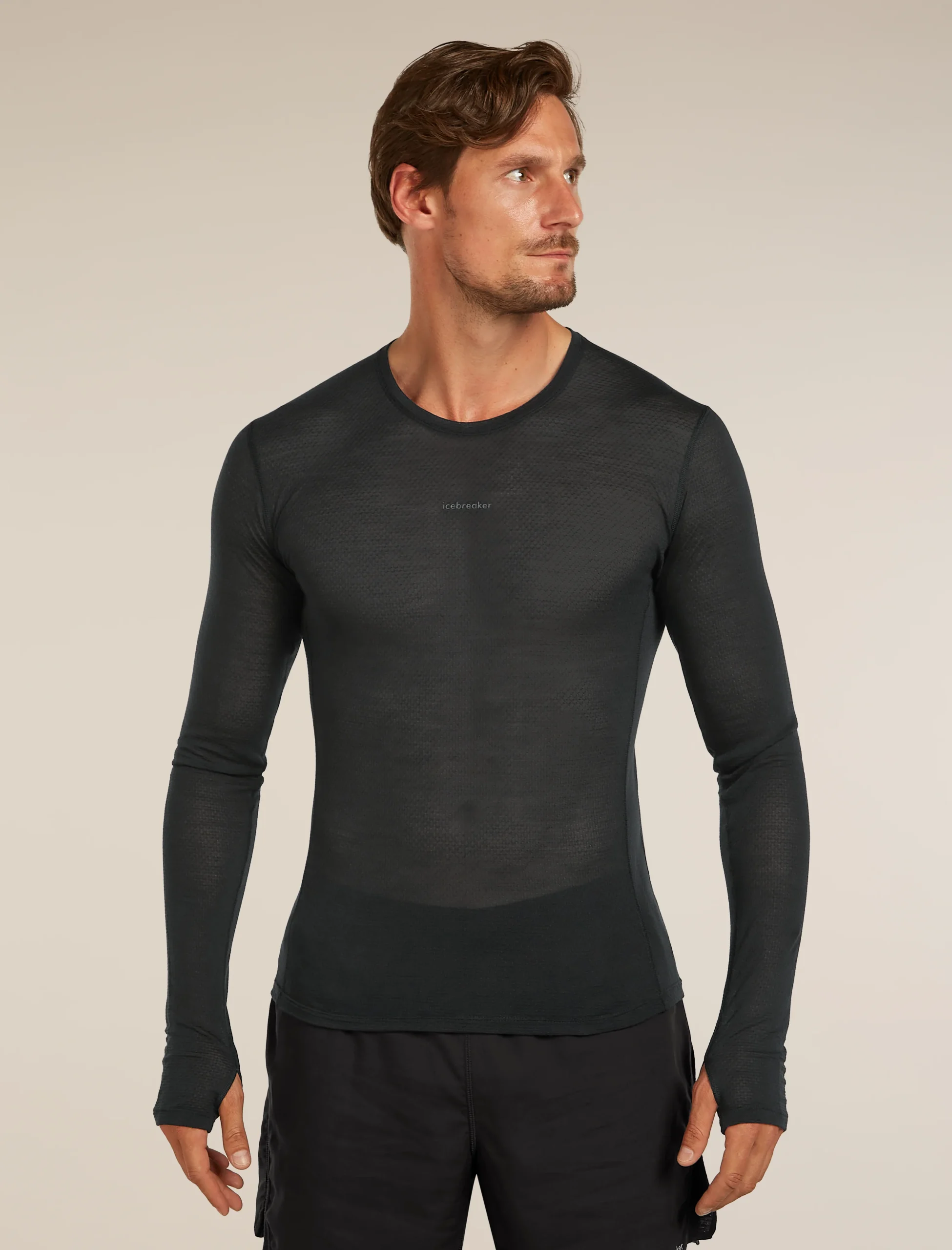 Merino Blend 75 Cool-Lite™ Featherlight™ Long Sleeve Crewe Thermal Top