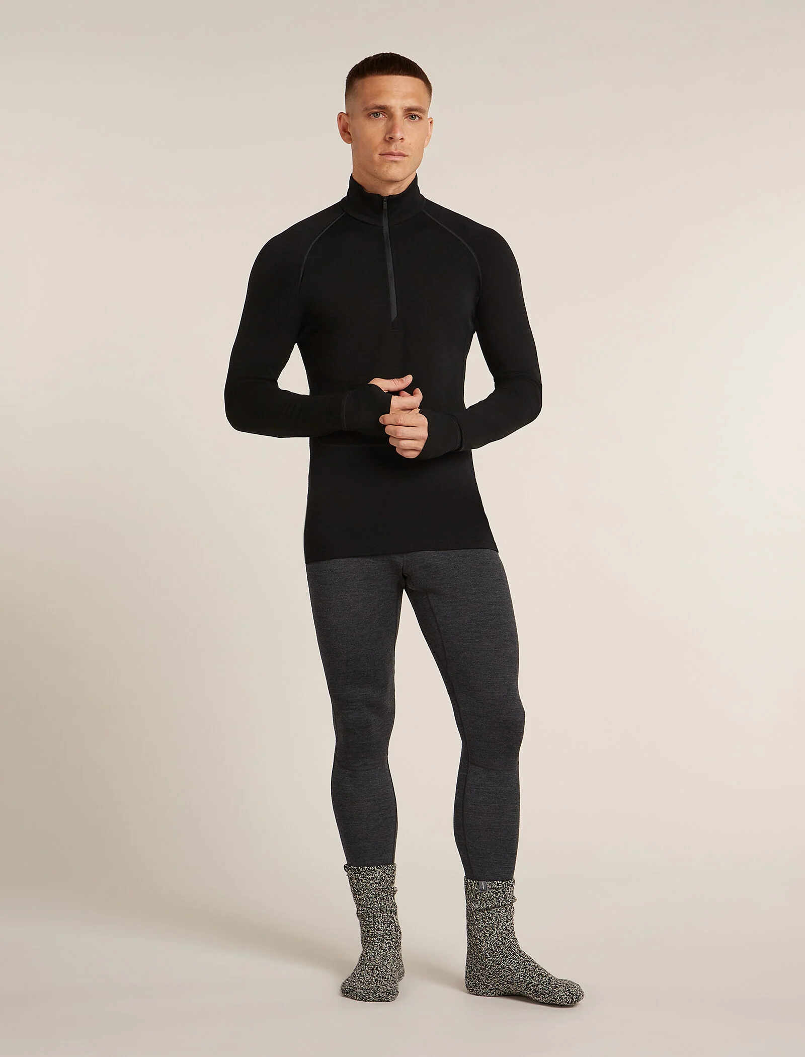 Men's Merino 200 ZoneKnit™ Long Sleeve Half Zip Thermal Top