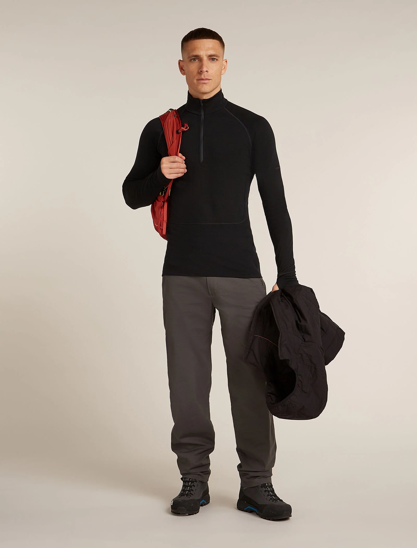 Men's Merino 200 ZoneKnit™ Long Sleeve Half Zip Thermal Top