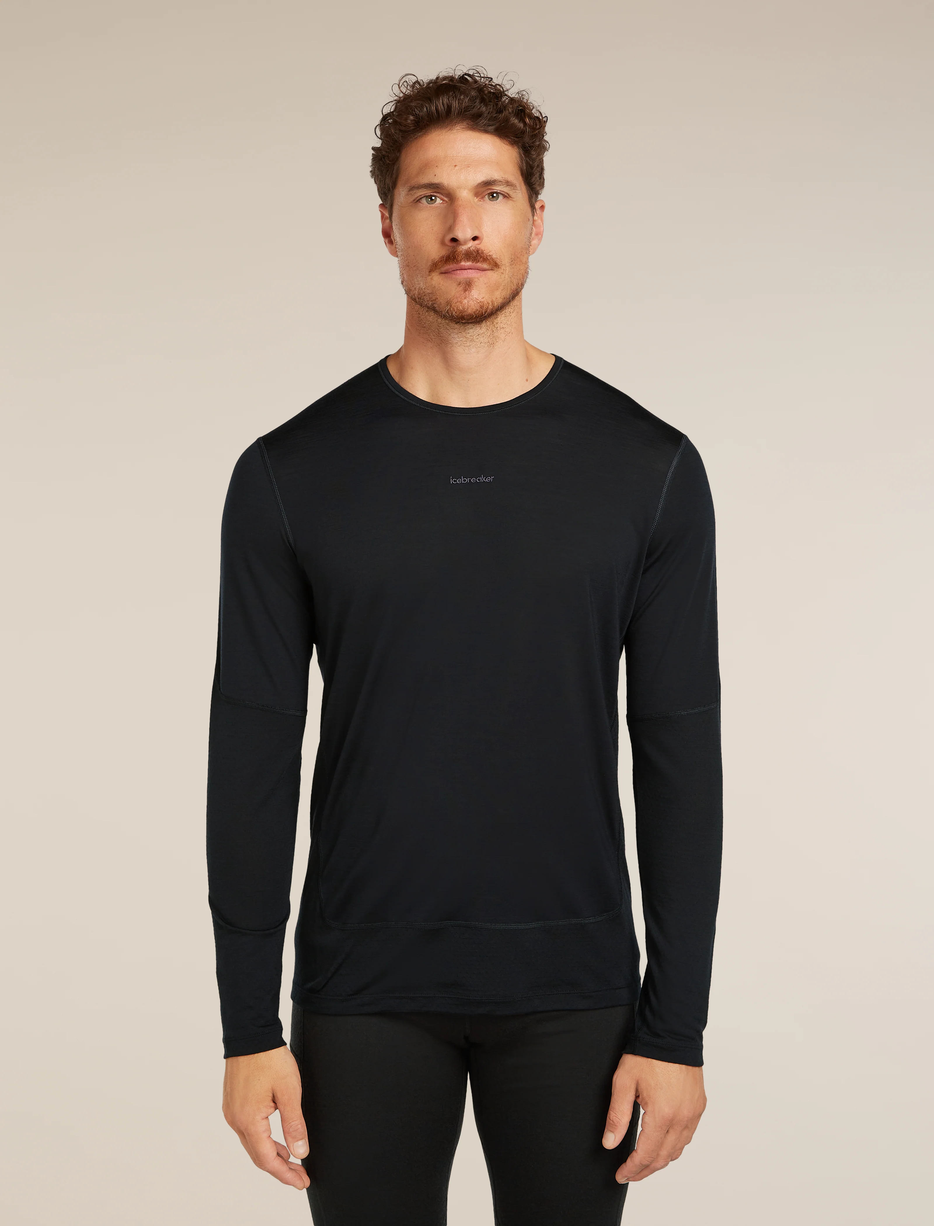 3951-black-xxl-black-xxl-variation-1.webp Men's Merino Blend 125 ZoneKnit™ Energy Wind Long Sleeve T-Shirt