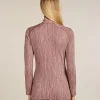 Women's Merino 260 Tech Vertex Long Sleeve Half Zip Thermal Top Delta Lines