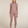 Women's Merino 260 Tech Vertex Long Sleeve Half Zip Thermal Top Delta Lines