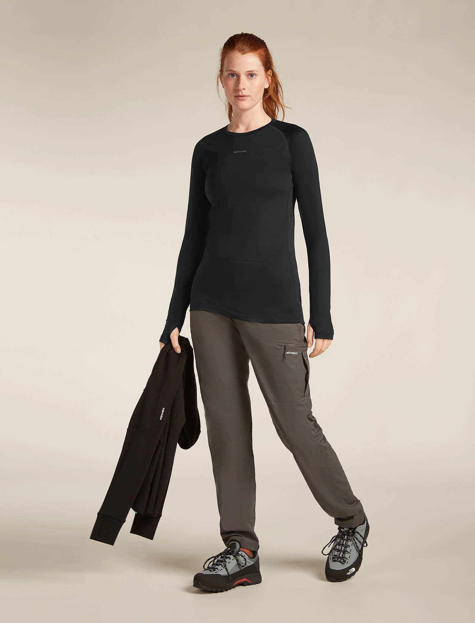 Women's Merino Blend 125 ZoneKnit™ Long Sleeve Crewe Thermal Top