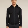 Men's Merino Blend Quantum Hybrid Long Sleeve Zip Hoodie