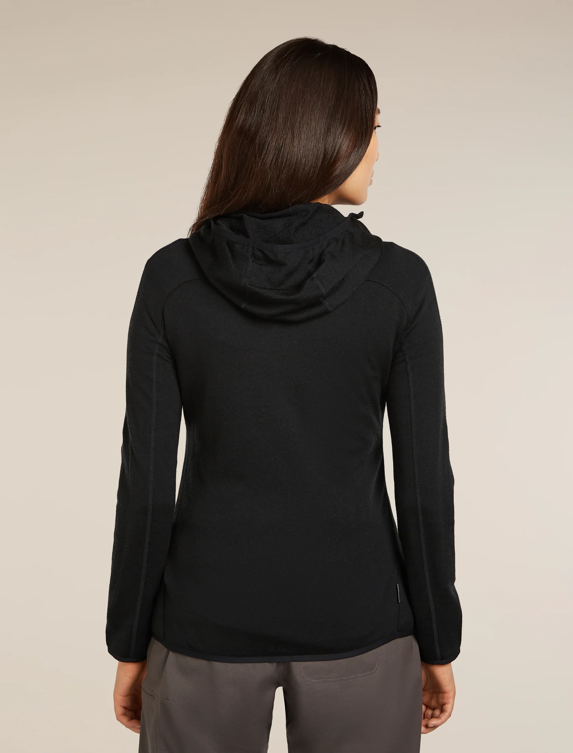 Women's Merino Blend Quantum Hybrid Long Sleeve Zip Hoodie