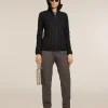 Women's Merino Blend Quantum Hybrid Long Sleeve Zip Hoodie