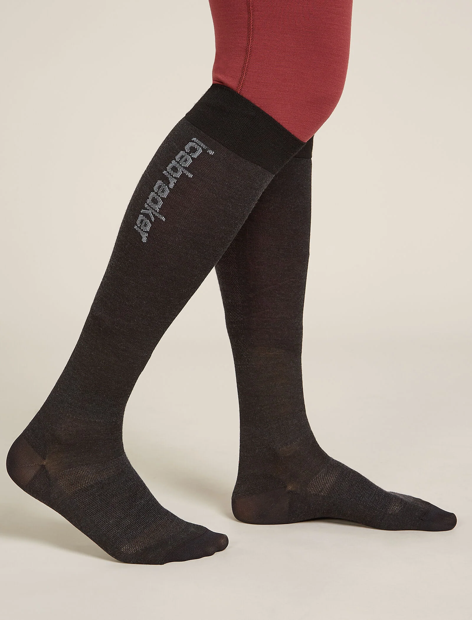 Women's Merino Snow Liner Over The Calf Socks