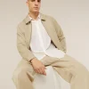 Unisex Merino Cotton Twill Shirt Jacket
